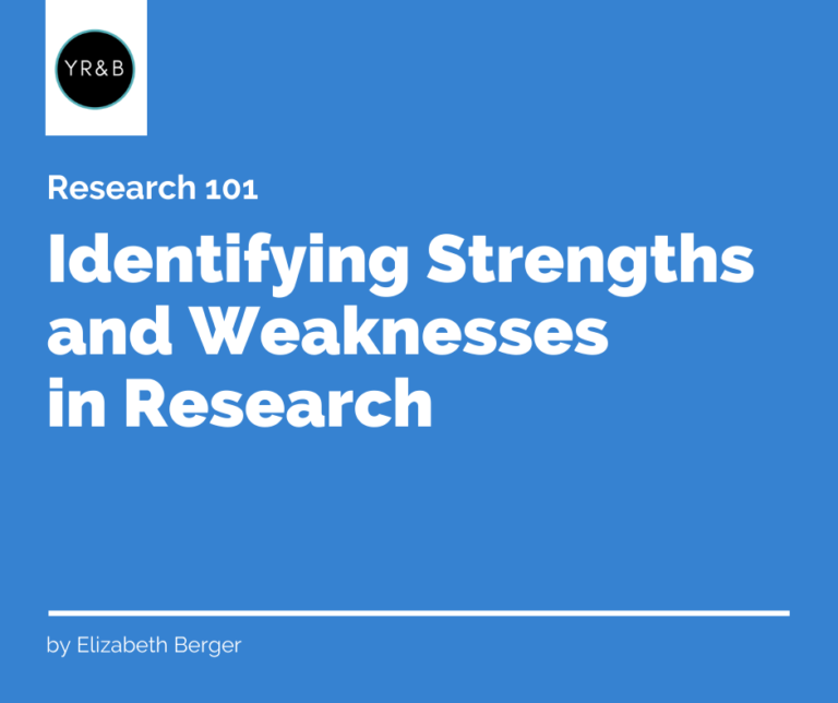 examples of strengths and weaknesses of research articles